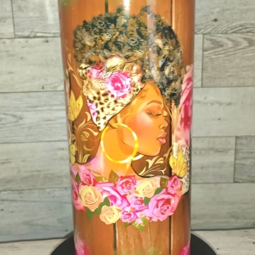 Mom Floral Stainless Steel Handmade Tumbler 20oz.